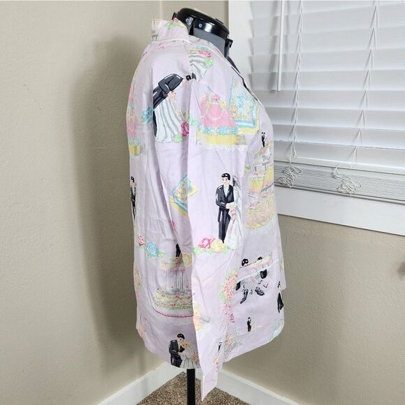 Nick & Nora Love & Marriage Pajamas Plus Size 3X NWOT 90's Y2K 2000's - Picture 5 of 15